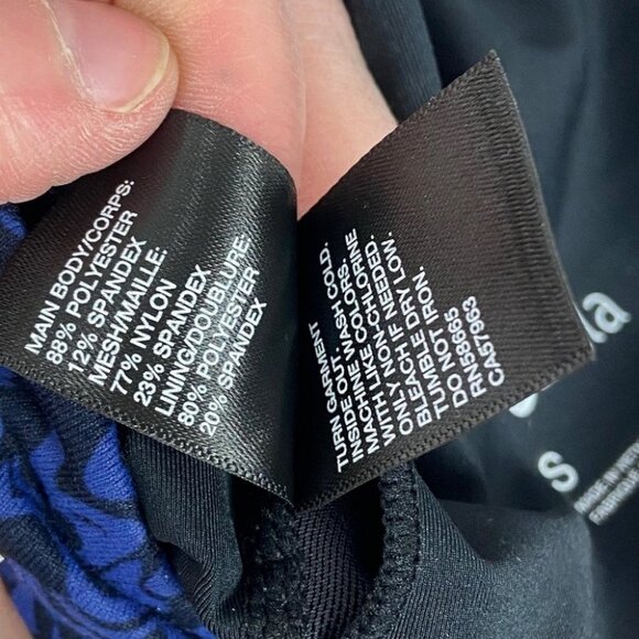 NEW Zella Live In Racerback Sports Bra Blue Twilight Size Small‎ Nordstrom Top S - Picture 9 of 14